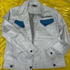 Gray, Blue and Black Pink Dolphin Jacket